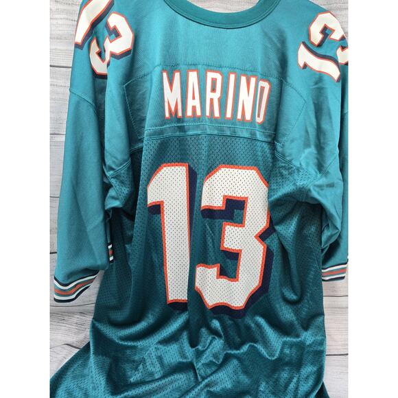 VTG 90s DAN MARINO NIKE JERSEY XL MIAMI DOLPHINS #13 FOOTBALL NFL TEAM SPORTS - Picture 2 of 9